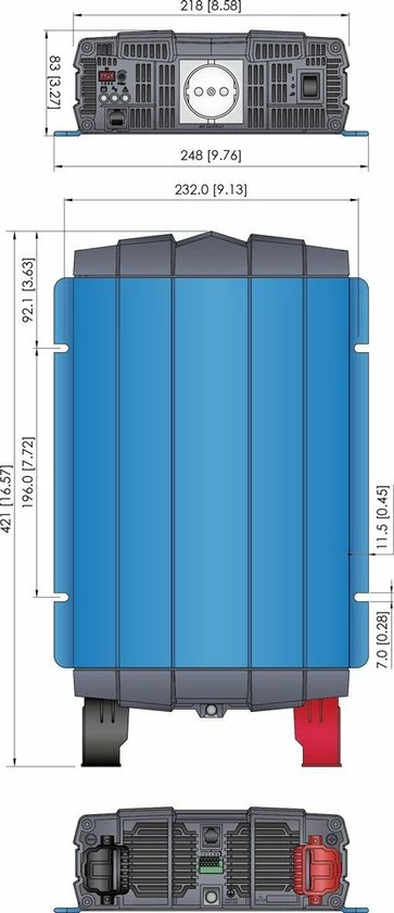 Goedkoopste ???? Cotek SP 1500 - 212 | 1500W - 12V Omvormer / Inverter ???? 2 Goedkoopste ???? Cotek SP 1500 - 212 | 1500W - 12V Omvormer / Inverter ???? - Afbeelding 2
