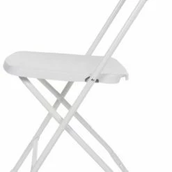 Goedkoop ???? Perel Vouwstoel 44 X 40 X 80 Cm Wit ???? -Brodit store 534x840