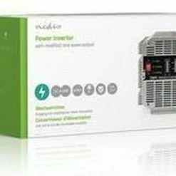 Goedkoopste ???? Nedis Inverter Gemodificeerde Sinusgolf | Ingangsvoltage: 12 VDC | Apparaat Stroomoutput: 2 | 230 V ~ 50 Hz | 2500 W | Piekvermogen: 5000 W | Type Stopcontact: F (CEE 7/3) | Screw Terminal ???? -Brodit store 550x322 2
