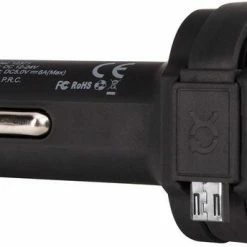 Begroting ???? XQISIT Autolader - Met Vaste Micro-USB Kabel En 2 USB Poorten - 1A/2.4A - Zwart ???? -Brodit store 550x344 10
