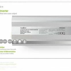 Goedkoopste ???? Nedis Inverter Gemodificeerde Sinusgolf | Ingangsvoltage: 12 VDC | Apparaat Stroomoutput: 2 | 230 V ~ 50 Hz | 2500 W | Piekvermogen: 5000 W | Type Stopcontact: F (CEE 7/3) | Screw Terminal ???? -Brodit store 550x364