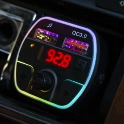 Groothandel ???? Technaxx FMT1600BT Bluetooth FM Transmitter - Met Spraakassistent - USB-C PD 20W - Zwart/RGB ???? -Brodit store 550x366 76