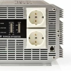 Goedkoopste ???? Nedis Inverter Gemodificeerde Sinusgolf | Ingangsvoltage: 12 VDC | Apparaat Stroomoutput: 2 | 230 V ~ 50 Hz | 2500 W | Piekvermogen: 5000 W | Type Stopcontact: F (CEE 7/3) | Screw Terminal ???? -Brodit store 550x375 2