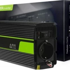 Goedkoop ???? GREEN CELL 600W (300W Continu) DC 24V Naar AC 230V Met USB Stroom Inverter Converter - Pure/Full Sine Wave ⭐