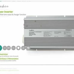 Korting ⌛ Nedis Inverter Gemodificeerde Sinusgolf | Ingangsvoltage: 12 VDC | Apparaat Stroomoutput: 1 | 230 V ~ 50 Hz | 600 W | Piekvermogen: 1500 W | Type Stopcontact: F (CEE 7/3) | Accuklemmen ???? -Brodit store 550x404 2