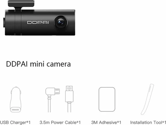 Korting ???? Merkloos DDPai Mini DashCam - 1080P Video Kwaliteit - 140 Graden Gezichtsveld ???? 4 Korting ???? Merkloos DDPai Mini DashCam - 1080P Video Kwaliteit - 140 Graden Gezichtsveld ???? - Afbeelding 4