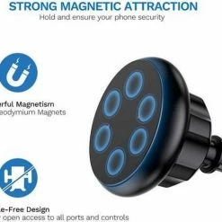 Nieuw ???? GadgetBay Universele Sterke Magnetische Auto Houder Standaardcar IPhone Android - Zwart ???? -Brodit store 550x472 1