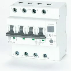 Goedkoop ???? ETEK 30mA Aardlekschakelaar RCCB Met Overstroombeveiliging Type Aansluiting: 1 Fase, Maximale Vermogen: 25 Ampere ⌛ -Brodit store 550x480 3