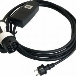 Uitgang ???? Khons Type 2 Portable Laadpunt Met Stekker Voor Normaal Stopcontact | 13A, 1 Fase 5 Meter ⌛