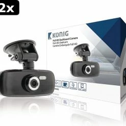 Begroting ???? Konig 2x K?nig SAS-CARCAM20 Full HD Dashcam Met Zuignap Zwart ???? -Brodit store 550x494 2
