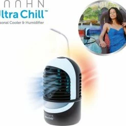 Goedkoop ???? Zaahn Ultra Chill Deluxe 4-in-1 Air Cooler Mini Koeler - Luchtbevochtiger - Met Sfeerlicht En Leeslamp - Verkoeling ???? -Brodit store 550x500 2