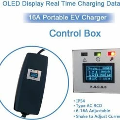 Uitgang ???? Khons Type 2 Portable Laadpunt Met Stekker Voor Normaal Stopcontact | 13A, 1 Fase 5 Meter ⌛ -Brodit store 550x506 2