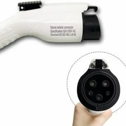 Goedkoopste ✨ EVservice Elektrische Auto Type 1 Laadkabel Spiral Mode 3 EV Snellaadkabel Voor Elektrische Voertuigen EV En PHEV 3,7 KW Tot 7,4KW Voor Elektrische Voertuigen (1 Fase 32A 7,4KW - 6M) ⌛ -Brodit store 550x508 2