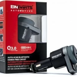 Aanbiedingen ???? Einpart Bluetooth FM-Zender - Carkit - Autolader USB A / USB C - Snellader - Handsfree Bellen ???? -Brodit store 550x511