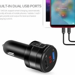 Goedkoopste ???? VCTparts Bluetooth FM Transmitter / Car Kit / Autolader / Muziek / GSM Lader Grijs ???? -Brodit store 550x520 2