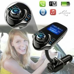 Gloednieuw ???? Opline Bluetooth FM Transmitter Voor In De Auto – Handsfree Bellen Carkit Met AUX / SD Kaart / USB - Ingangen - Bluetooth Handsfree Carkits / Adapter / Auto Bluetooth / LCD Display - FM Transmitter ???? -Brodit store 550x534 2