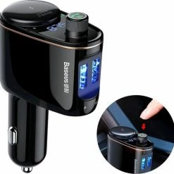 Beste Pirce ???? Baseus Bluetooth FM-Transmitter Auto-Lader 2x USB 3.4A ✔️