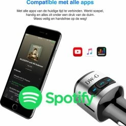 Groothandel ❤️ DW-G Bluetooth FM Transmitter - Auto Lader - Carkit - Handsfree - MP3 - USB - SD Kaart - Snel Lader - Bluetooth Audio Receiver ✨ -Brodit store 550x549