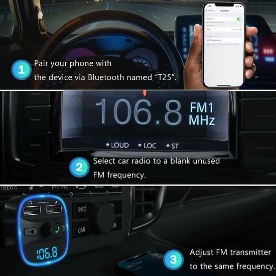 Korting ???? Igoods Bluetooth FM Transmitter ❤️ 10 Korting ???? Igoods Bluetooth FM Transmitter ❤️ - Afbeelding 10