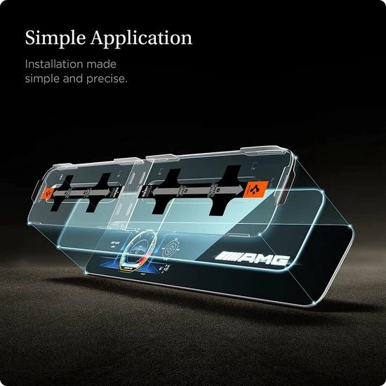 Flash-uitverkoop ???? Spigen - EZ FIT Glass Met Montage Frame Voor Mercedes E-Class 2020/2021 - AGL03150 ???? 5 Flash-uitverkoop ???? Spigen - EZ FIT Glass Met Montage Frame Voor Mercedes E-Class 2020/2021 - AGL03150 ???? - Afbeelding 5