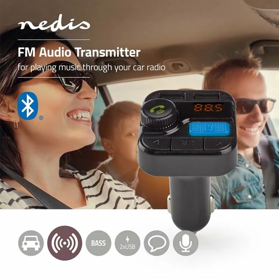 Goedkoopste ???? Nedis FM-Audiotransmitter Voor Auto | Gefixeerd | Handsfree Bellen | 0.8 " | LED-Scherm | Bluetooth® | 5.0 V DC / 1.0 A / 5.0 V DC / 2.4 A | Bass Boost | Google Assistant / Siri | Zwart ???? 17 Goedkoopste ???? Nedis FM-Audiotransmitter Voor Auto | Gefixeerd | Handsfree Bellen | 0.8 " | LED-Scherm | Bluetooth® | 5.0 V DC / 1.0 A / 5.0 V DC / 2.4 A | Bass Boost | Google Assistant / Siri | Zwart ???? - Afbeelding 17