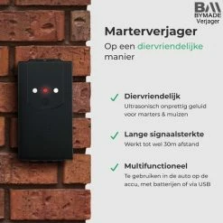 Kopen ???? BYMADE Verjager© Marterverjager Auto Outdoor - Steenmarter Verjager Buiten - Op Batterij ???? -Brodit store 550x550