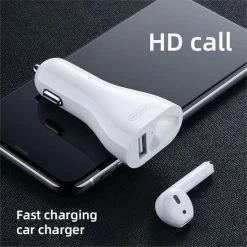 Flash-uitverkoop ???? Joyroom Autolader | USB - Adapter Met Bluetooth Draadloos Oordopje | Siri Ondersteuning BT Ear Bud ???? -Brodit store 550x550 316