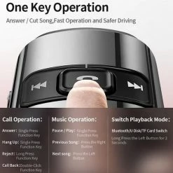 Top 10 ✨ Viatel Bluetooth FM Transmitter - Auto Lader - Carkit - Handsfree - MP3 - USB - SD Kaart - Snel Lader - Bluetooth Audio Receiver ⭐ -Brodit store 550x550 64