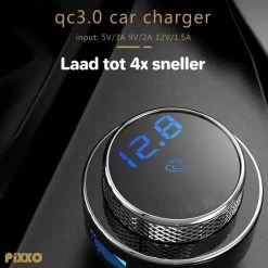 Beste Pirce ???? PiXXO? Design FM Transmitter - Bluetooth 5.0 - Autolader - USB 3.0 Snellader - Handsfree Bellen - Carkit - TF/USB Slot ???? -Brodit store 550x550 75