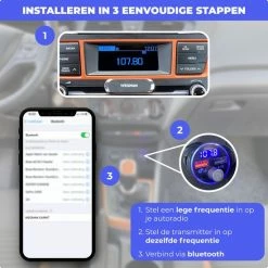 Flash-uitverkoop ???? Wegman Bluetooth FM Transmitter - Autolader - Carkit - Autoradio - Bluetooth Transmitter ???? -Brodit store 550x550 9