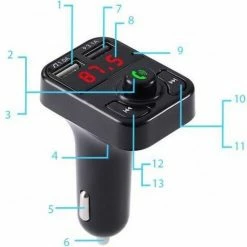 Kopen ???? GSMSCHERM Kapot ? Bluetooth B3 Draadloze FM-zender - Zwart ❤️ 13 Kopen ???? GSMSCHERM Kapot ? Bluetooth B3 Draadloze FM-zender - Zwart ❤️ -Brodit store 550x555 2