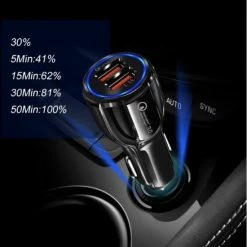 Nieuw ✔️ Merkloos Dual USB Poort Autolader ⌛ -Brodit store 550x559 1