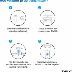 Groothandel ❤️ DW-G Bluetooth FM Transmitter - Auto Lader - Carkit - Handsfree - MP3 - USB - SD Kaart - Snel Lader - Bluetooth Audio Receiver ✨ -Brodit store 550x563 1