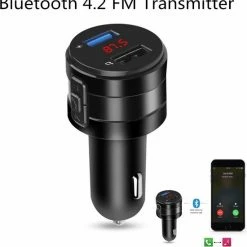 Goedkoopste ???? VCTparts Bluetooth FM Transmitter / Car Kit / Autolader / Muziek / GSM Lader Grijs ???? -Brodit store 550x569 1