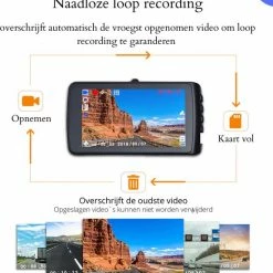 Flash-uitverkoop ❤️ Thuys Dashcam - Dashcam Voor Auto - 1080P Full HD - G-sensor- 4.0 Inch LCD Screen ⭐ -Brodit store 550x579 1