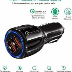 Nieuw ✔️ Merkloos Dual USB Poort Autolader ⌛ -Brodit store 550x586 4