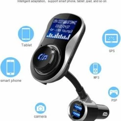 Beste Verkoop ???? DrPhone BC11 – 4in1 Multifunctionele Autolader – Bluetooth – Handsfree Bellen - FM Transmitter – SD Kaart – USB – AUX – Zwart ???? -Brodit store 550x621 1