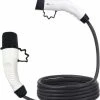 Goedkoopste ✨ EVservice Elektrische Auto Type 1 Laadkabel Spiral Mode 3 EV Snellaadkabel Voor Elektrische Voertuigen EV En PHEV 3,7 KW Tot 7,4KW Voor Elektrische Voertuigen (1 Fase 32A 7,4KW - 6M) ⌛