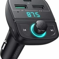 Top 10 ✨ UGREEN Bluetooth FM Transmitter Met USB-A / USB-C Autolader Zwart ????