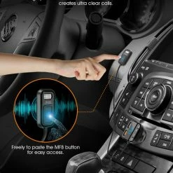 Beste deal ⌛ Merkloos ELEGIANT BTS-004 Bluetooth FM Transmitter - Autolader - Bluetooth Carkit - Bluetooth 5.0 En USB QC 3.0 -zwart ???? -Brodit store 550x647