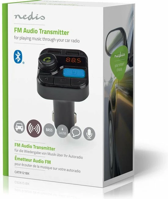 Goedkoopste ???? Nedis FM-Audiotransmitter Voor Auto | Gefixeerd | Handsfree Bellen | 0.8 " | LED-Scherm | Bluetooth® | 5.0 V DC / 1.0 A / 5.0 V DC / 2.4 A | Bass Boost | Google Assistant / Siri | Zwart ???? 2 Goedkoopste ???? Nedis FM-Audiotransmitter Voor Auto | Gefixeerd | Handsfree Bellen | 0.8 " | LED-Scherm | Bluetooth® | 5.0 V DC / 1.0 A / 5.0 V DC / 2.4 A | Bass Boost | Google Assistant / Siri | Zwart ???? - Afbeelding 2