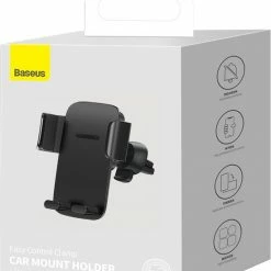 Flash-uitverkoop ???? Baseus Easy Control Actieve Houder Mobiele Telefoon/Smartphone Zwart ???? -Brodit store 550x659 1