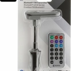 Coupon ???? Konig 2x K?nig CSBTFMTRANS100 Auto Audio Transmitter Bluetooth + Microfoon Zwart ???? -Brodit store 550x670