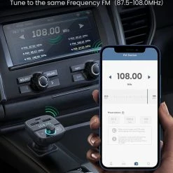 Top 10 ✨ UGREEN Bluetooth FM Transmitter Met USB-A / USB-C Autolader Zwart ???? -Brodit store 550x699