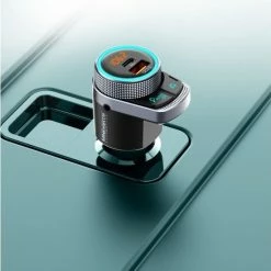 Aanbiedingen ???? Einpart Bluetooth FM-Zender - Carkit - Autolader USB A / USB C - Snellader - Handsfree Bellen ???? -Brodit store 550x700