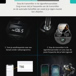 Groothandel ???? TibaGoods Auto FM Transmitter - Bluetooth - Handsfree Bellen - USB - Carkit - Audio Receiver - Oplaadfunctie - Auto Accessoires ???? -Brodit store 550x755 1