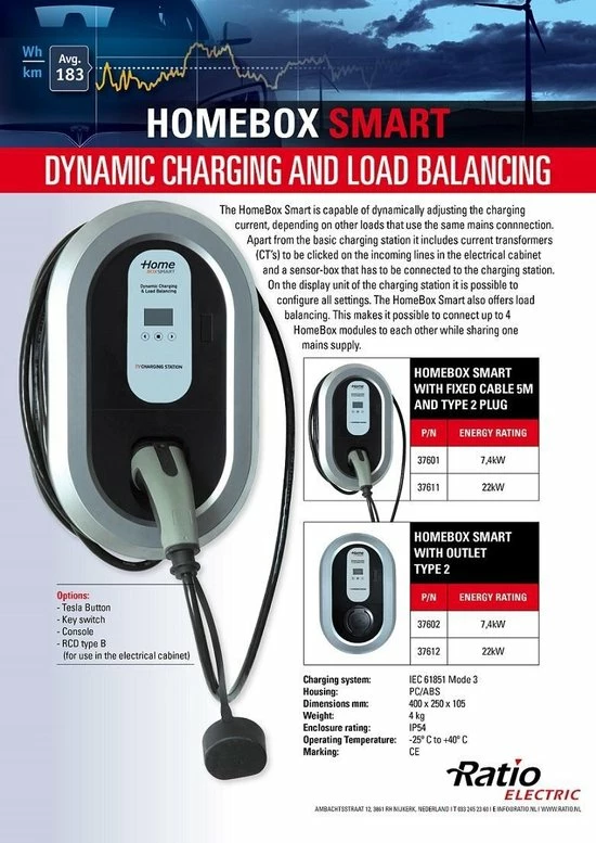 Goedkoopste ???? Ratio Home Charger - Socket Maximale Laadvermogen: 32A, 3 Fasen, Sleutel Schakelaar: Nee, Kilowatuurmeter: Ja, Load Balancing: Ja ⌛ 4 Goedkoopste ???? Ratio Home Charger - Socket Maximale Laadvermogen: 32A, 3 Fasen, Sleutel Schakelaar: Nee, Kilowatuurmeter: Ja, Load Balancing: Ja ⌛ - Afbeelding 4