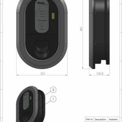 Hete verkoop ⭐ Ratio Electric Ratio Smart Box 1-fase 32A (7,4kw) Met Vaste 5 Meter Type 2 Kabel. Kilowatuurmeter: Ja, Ingebouwd, Load Balancing: Ja ✔️ -Brodit store 550x790 2