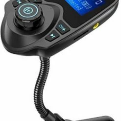 Gloednieuw ???? Opline Bluetooth FM Transmitter Voor In De Auto – Handsfree Bellen Carkit Met AUX / SD Kaart / USB - Ingangen - Bluetooth Handsfree Carkits / Adapter / Auto Bluetooth / LCD Display - FM Transmitter ????