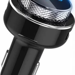 Beste Pirce ???? PiXXO? Design FM Transmitter - Bluetooth 5.0 - Autolader - USB 3.0 Snellader - Handsfree Bellen - Carkit - TF/USB Slot ????